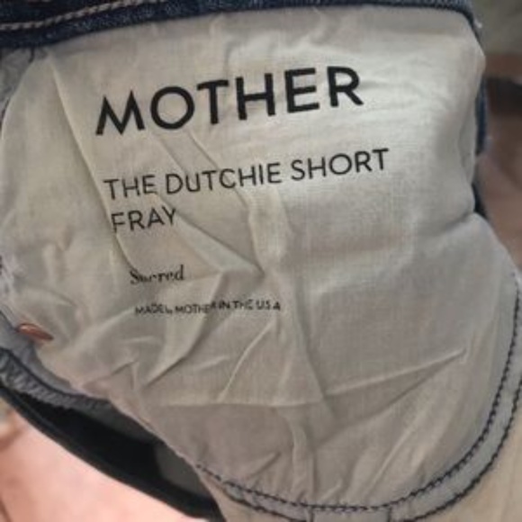 MOTHER denim The Dutchie Fray Short 27 or 28 - Picture 4 of 6